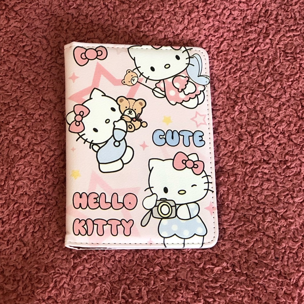 Hello Kitty Pink and Blue Travel Passport Cover